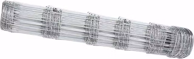 Berkfield Home Field Fence Galvanised Steel in Silver, W: 0.8 m, L: 25 m