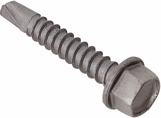 Forgefix Techfast Self-Drilling Hex Head Roofing Sheet to Steel Screws, Grey, 5.5 x 32 mm