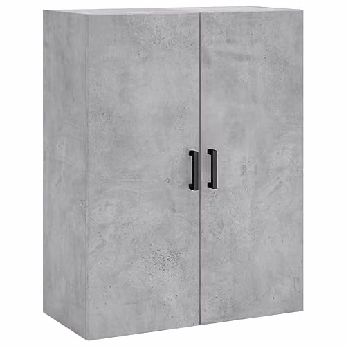 vidaXL Wall Mounted Cabinet in Concrete Grey, W: 69.5 cm, D: 34 cm, H: 90 cm – 1