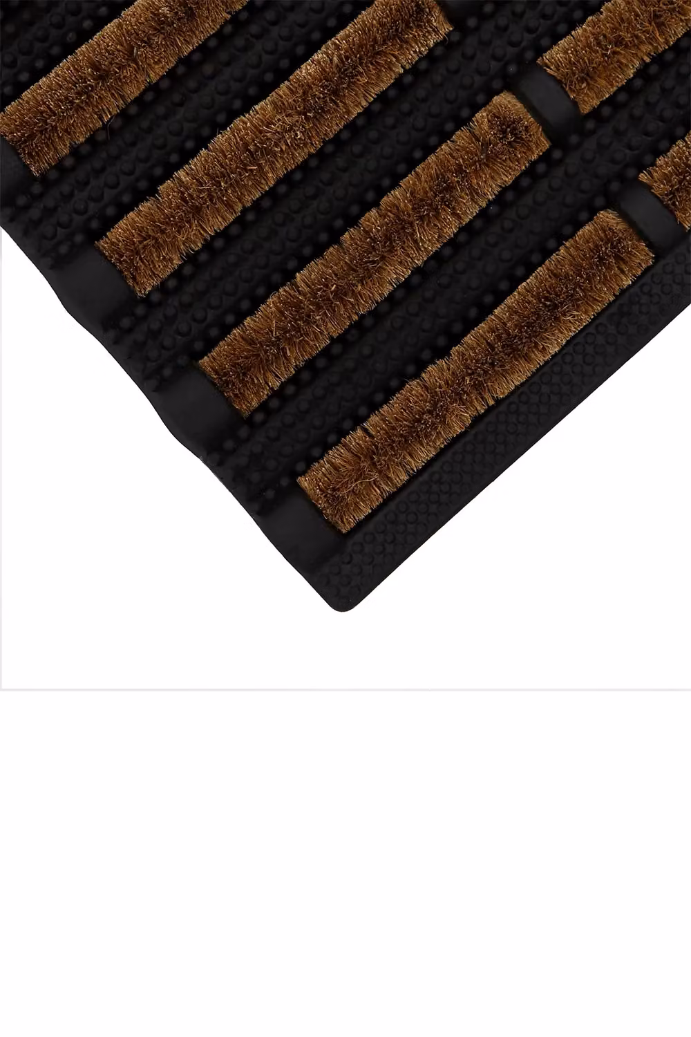 JVL Nimbus Coir and Rubber Tuffscrape Doormat in Brown and Beige, W: 45 cm, L: 75 cm – 8