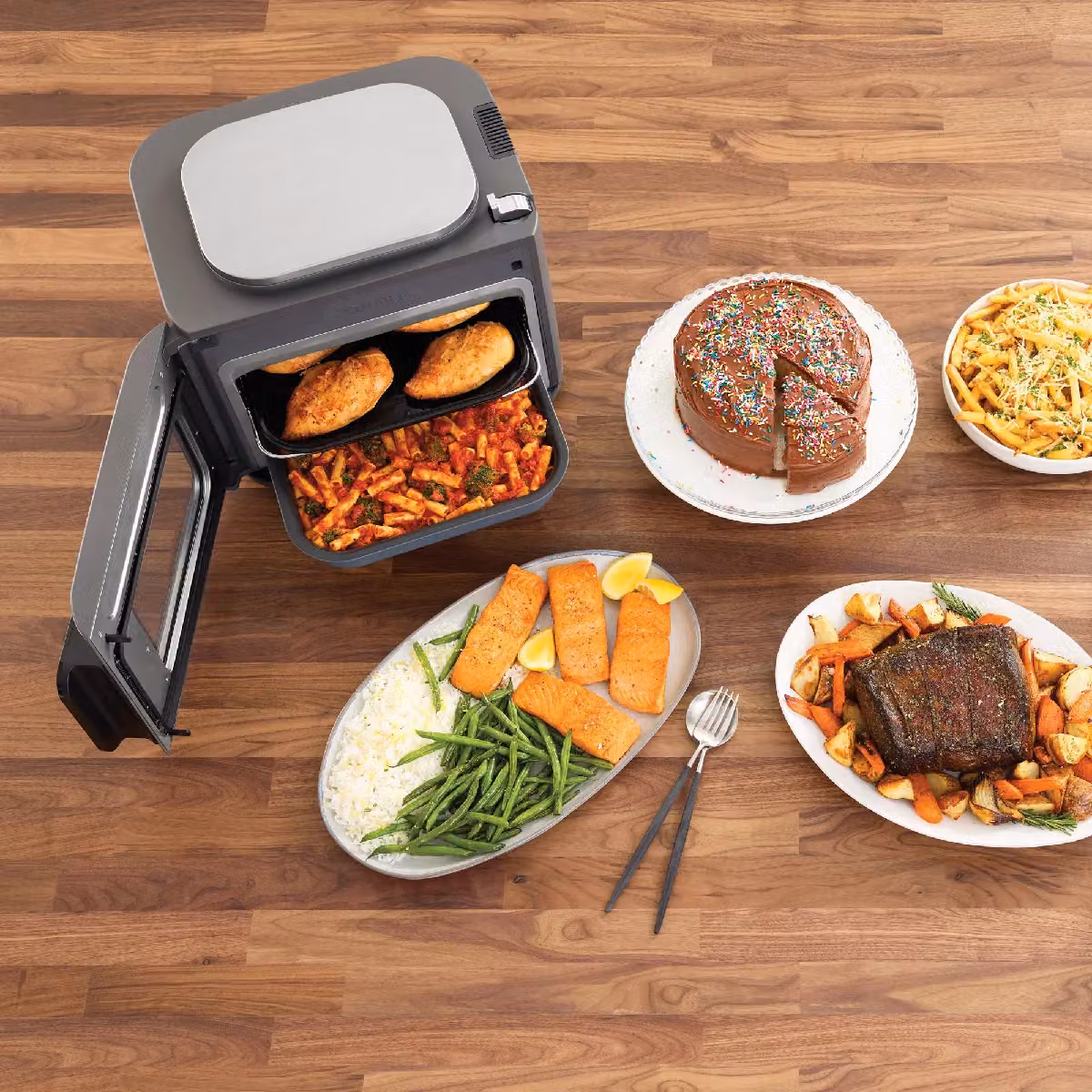 Ninja Combi 12-in-1 Multi-Cooker, Oven and Air Fryer SFP700UK in Grey – 3