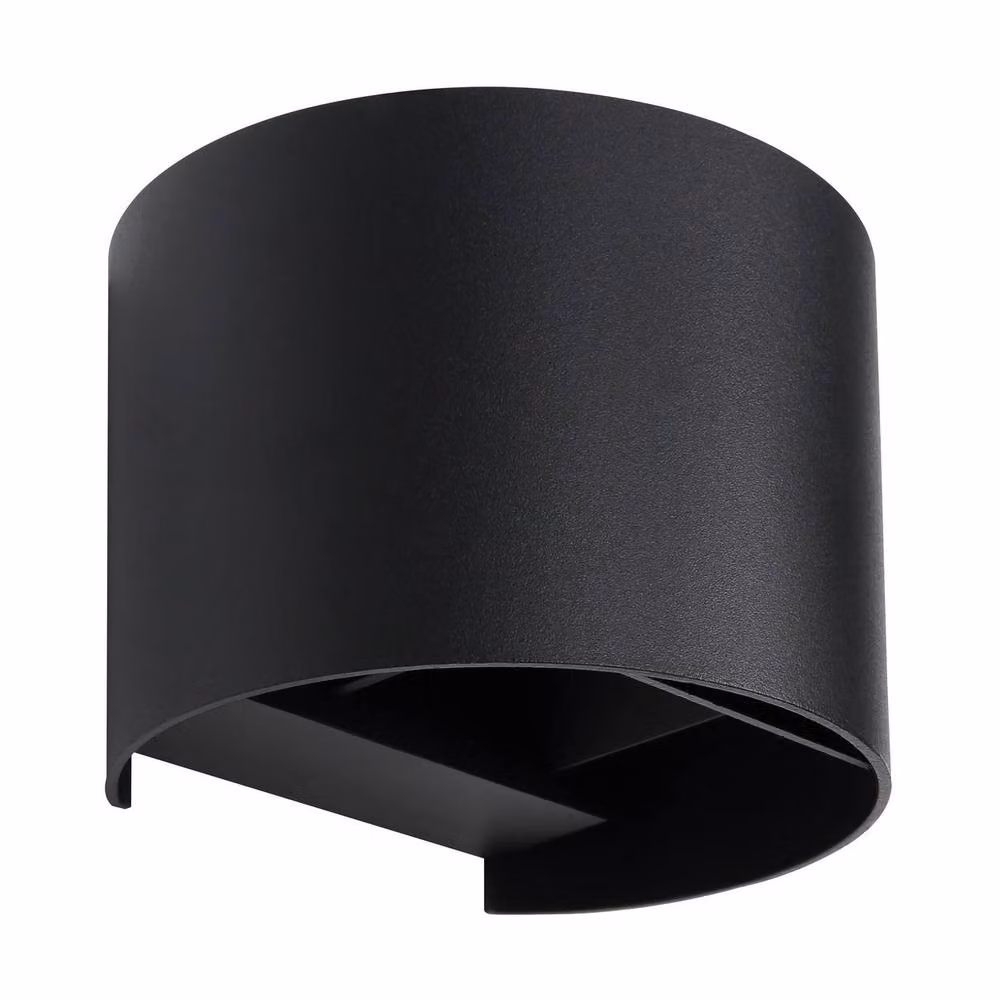 Netlighting Veronika Outdoor Up and Down LED Wall Lamp in Black with Transparent Glass Shade, IP54 Rated – 2