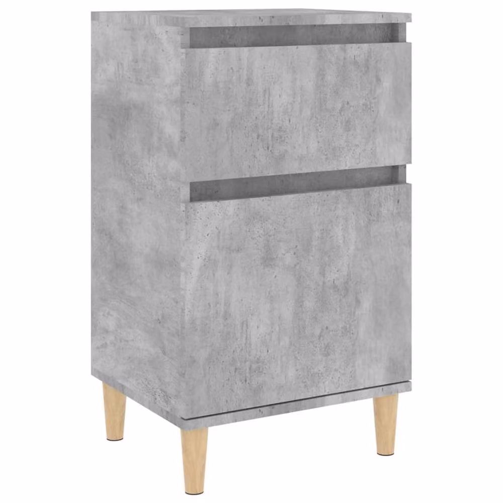 Berkfield Home Elegant Bedside Cabinet in Concrete Grey, W/D/H: 40 x 35 x 70 cm – 2
