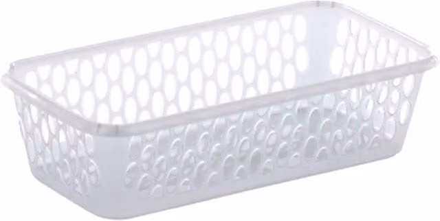 Leecroft Handy Mesh Basket in Silver, W/D/H: 10 x 20 x 5 cm