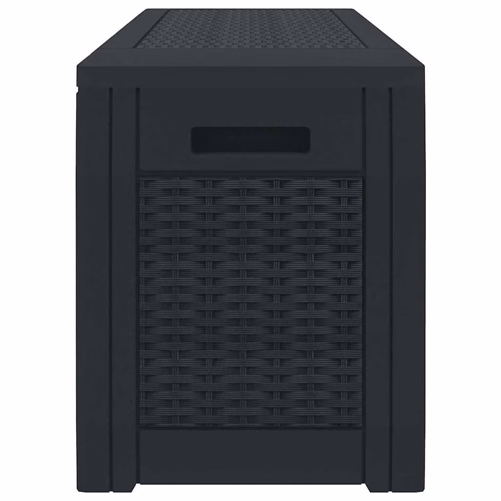 Berkfield Home Garden Storage Box in Anthracite and Black, W/D/H: 119 x 48 x 60 cm – 4