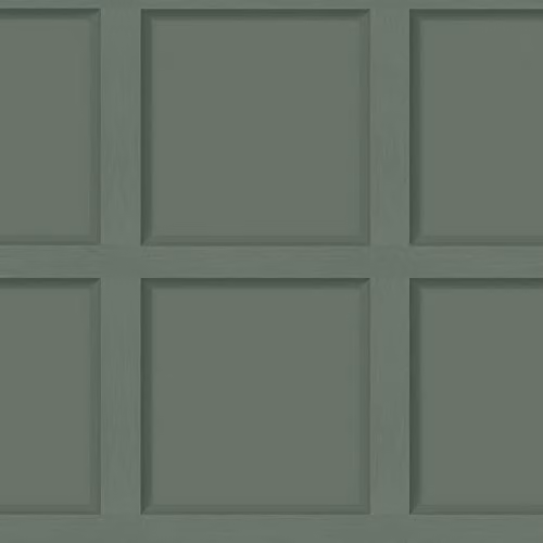 Holden Decor Modern 3D Effect Geometric Wood Panel Wallpaper, Green, 10m Roll