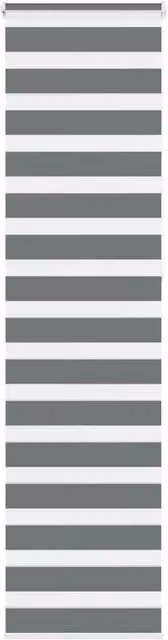 Berkfield Home Zebra Blind in Dark Grey, Polyester Fabric, W: 55 cm, H: 230 cm