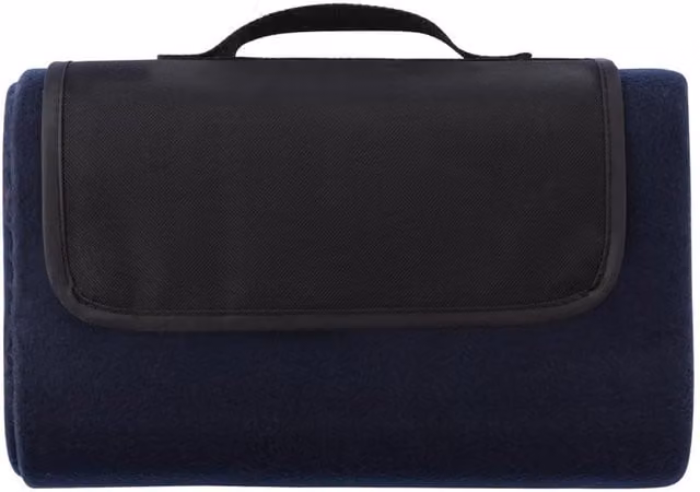 XD Design Plain Navy Blue Picnic Blanket with Carry Handle