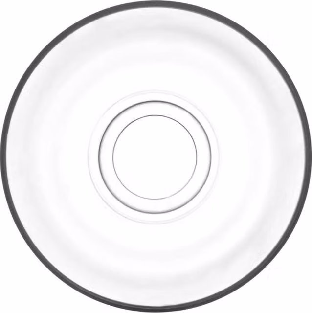 LAV Transparent Turkish Tea Glass Saucers, Pack of 12, Diameter: 10 cm