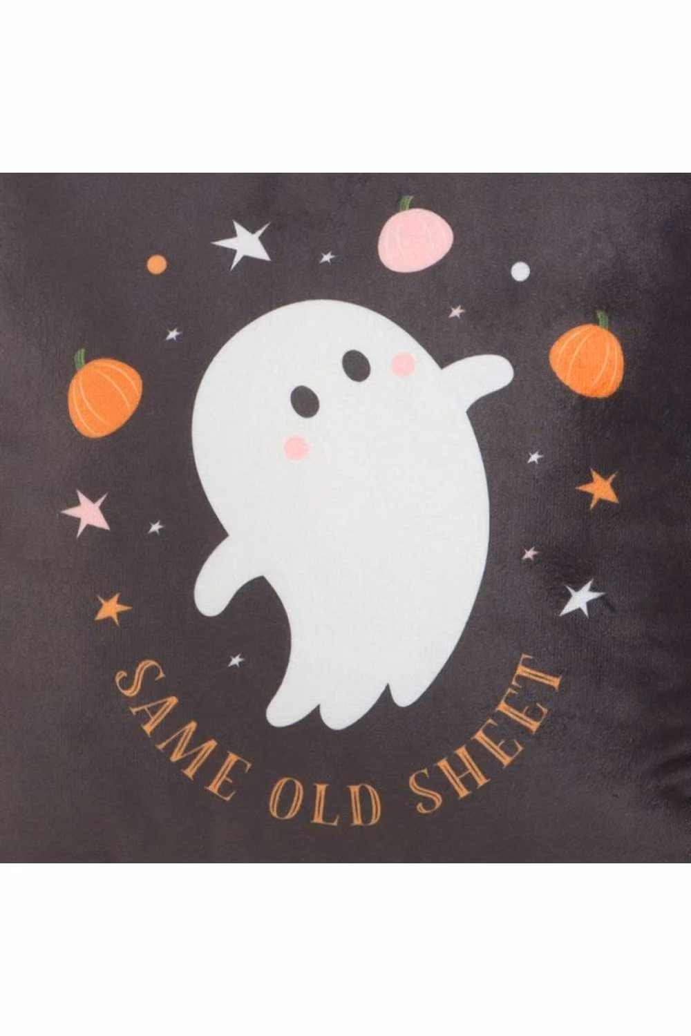 KDMD Spooky Ghost Same Old Sheet Square Halloween Cushion in Black – 3