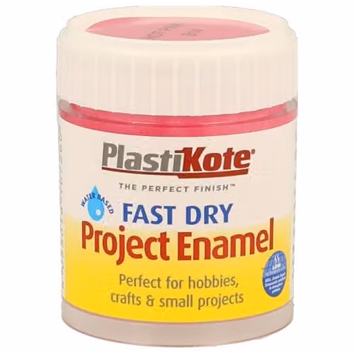 PlastiKote Quick Drying Opaque Pink Paint, 59 ml