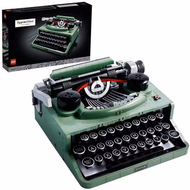 Lego Ideas Typewriter in Green