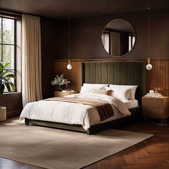Flair Furnishings Tiggy Ottoman Bed with Winged Headboard, Khaki Green Velvet, W/D/H: 150 x 200 x 130 cm – 8