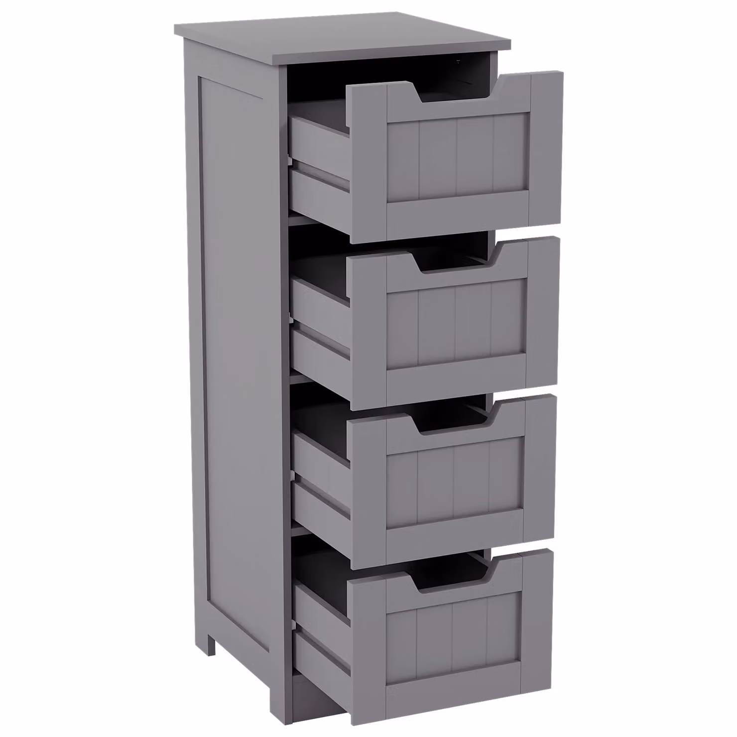 Home Discount Vida Priano 4 Drawer Freestanding Bathroom Storage Unit, Dark Grey, W/D/H: 81 x 30 x 30 cm – 5