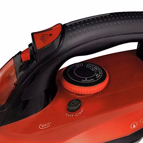Igenix PowerSteam Vertical Steam Iron with Auto Shut-Off and Anti-Calc Function, Red/Black – 3