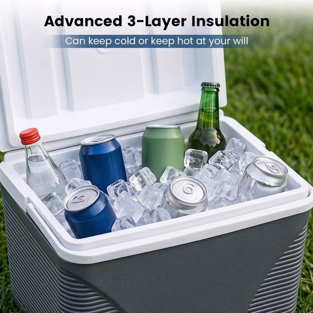 KORVIXA 21 L Insulated Portable Hard Shell Cooler in Dark Grey – 3