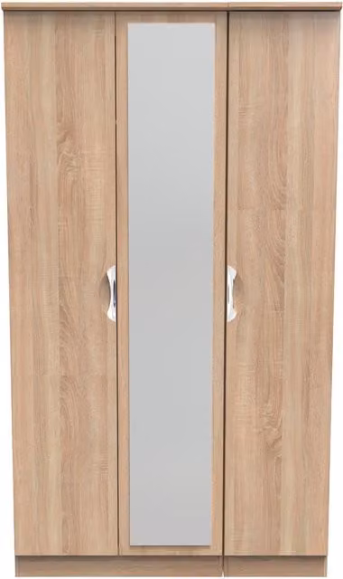 2 U Holborn Triple Mirror Wardrobe in Light Oak – 1