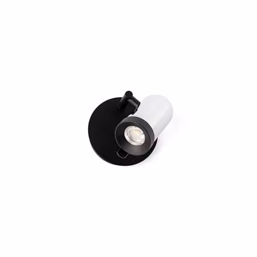 Netlighting Orleans Adjustable Wall Spotlight in Chrome, Black and Grey with GU10 Bulb Compatibility – 1