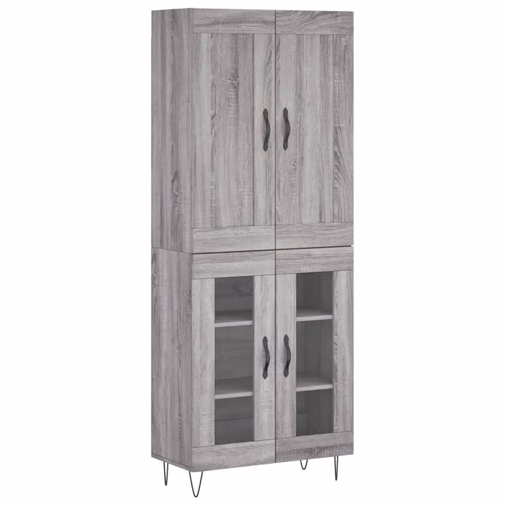 Berkfield Home Grey Sonoma Modern Highboard W/D/H: 69.5 x 34 x 180 cm – 2