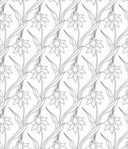 Richardson Flowers Large Print Colouring Book for Seniors with 31 Relaxing Colouring Pages