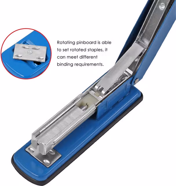 Foska Desktop Stapler for up to 25 Sheets in Multicolour White and Blue