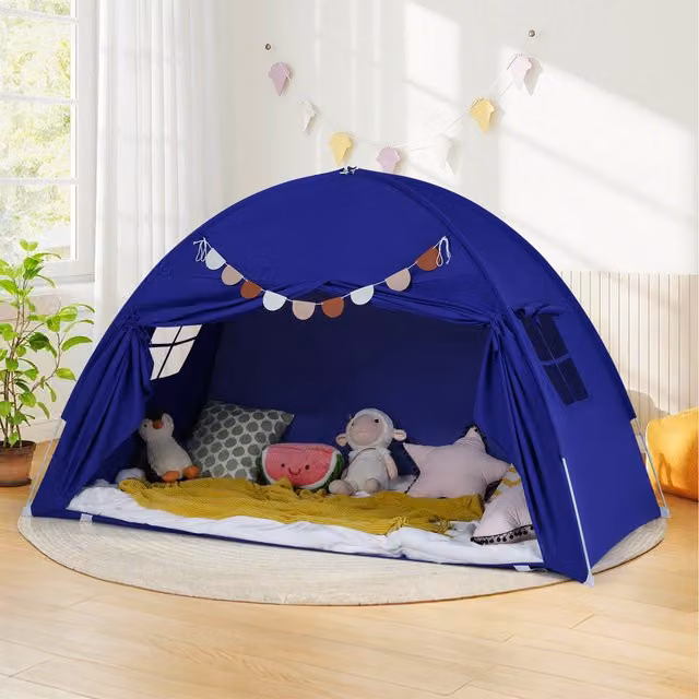 COSTWAY Portable Canopy Tent in Blue