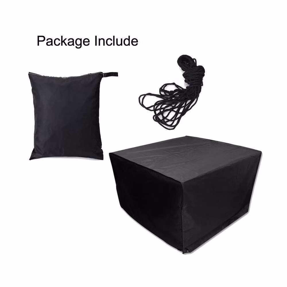 KORVIXA Modular Corner Sofa Furniture Set Cover in Black, W/D/H: 100 x 100 x 75 cm – 3