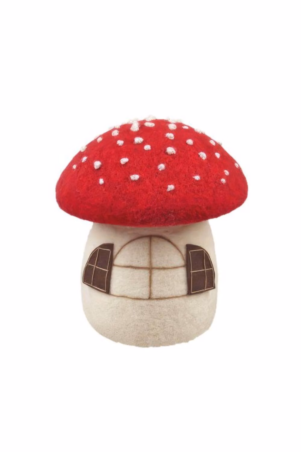 KDMD Red Multicolour Felt Toadstool House Tabletop Ornament, Height: 25 cm – 2
