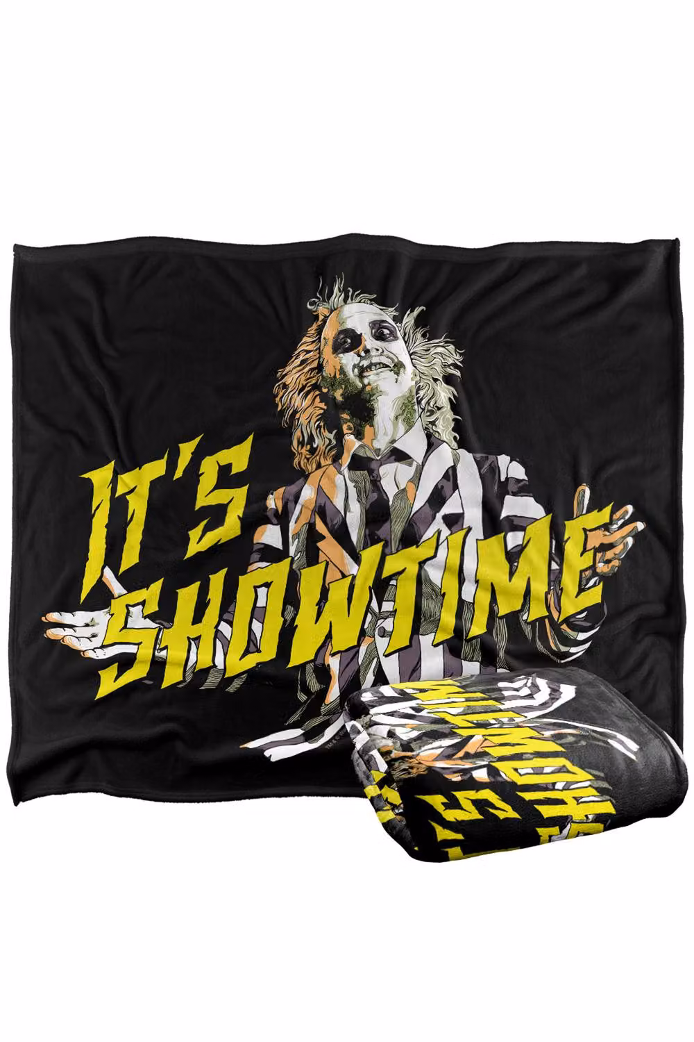 LOGOVISION Beetlejuice Showtime Silky Touch Super Soft Fleece Throw Blanket, Multicolour, W: 152.4 cm x L: 127.0 cm – 7
