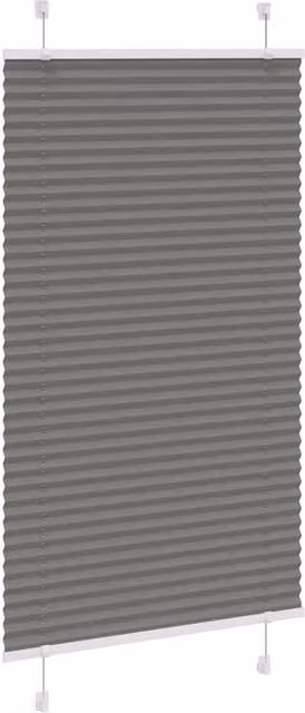 Berkfield Home Single Pleat Blind in Anthracite Grey, Polyester, W: 75 cm, H: 150 cm
