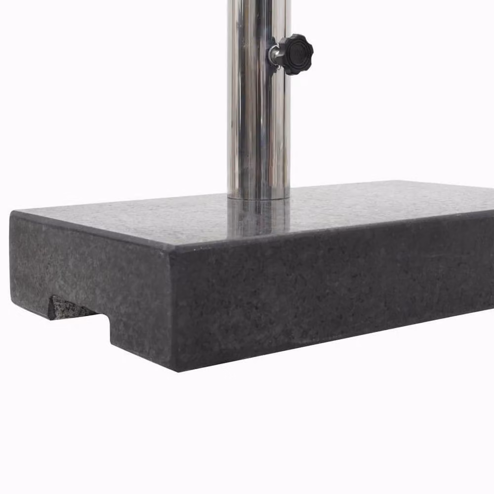Berkfield Home Rectangular Granite Parasol Base, Black, 25 kg – 3