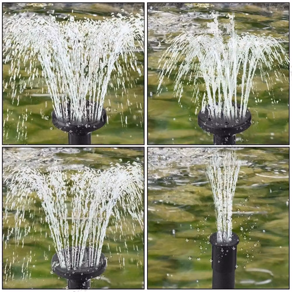 SPETLEK Solar Outdoor Fountain Water Pump in Black, W: 100 cm, D: 15 cm – 3