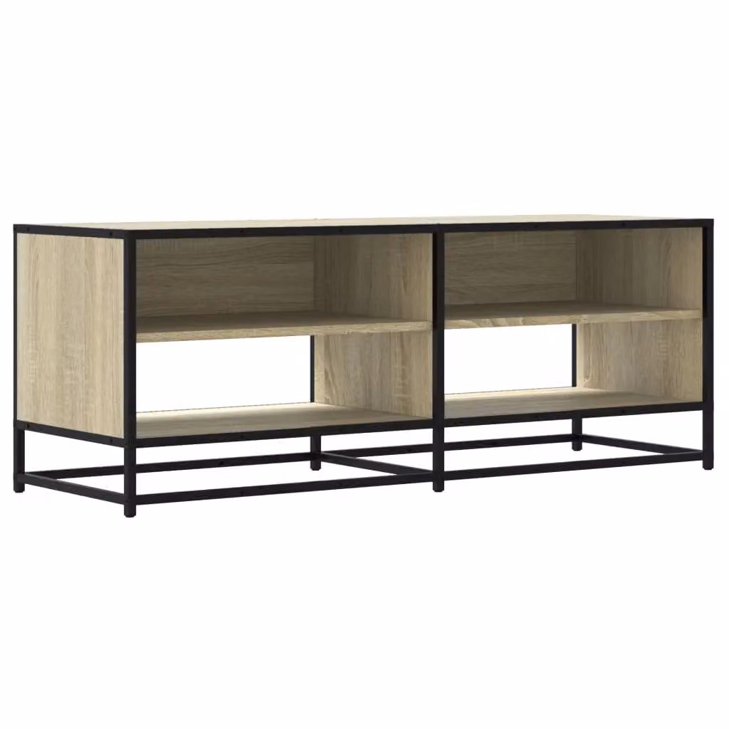 Berkfield Home Industrial Style TV Cabinet in Sonoma Oak Brown, W/D/H: 120.5 x 40 x 46 cm – 2