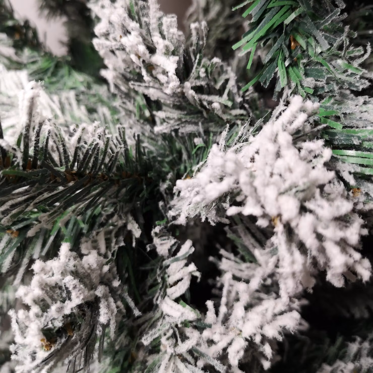 Samuel Alexander Premier Snow Flocked Green PVC Spruce Pine Slim Christmas Tree – 4