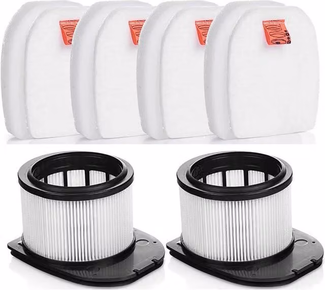 Shark Roller Brush and Filter Set with 2 HEPA, 4 Foam and 4 Felt Filters in White, Width: 100 cm