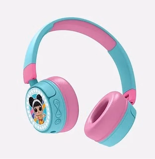 LOL Surprise Kids Bluetooth Wireless Headphones in Blue and Multicolour