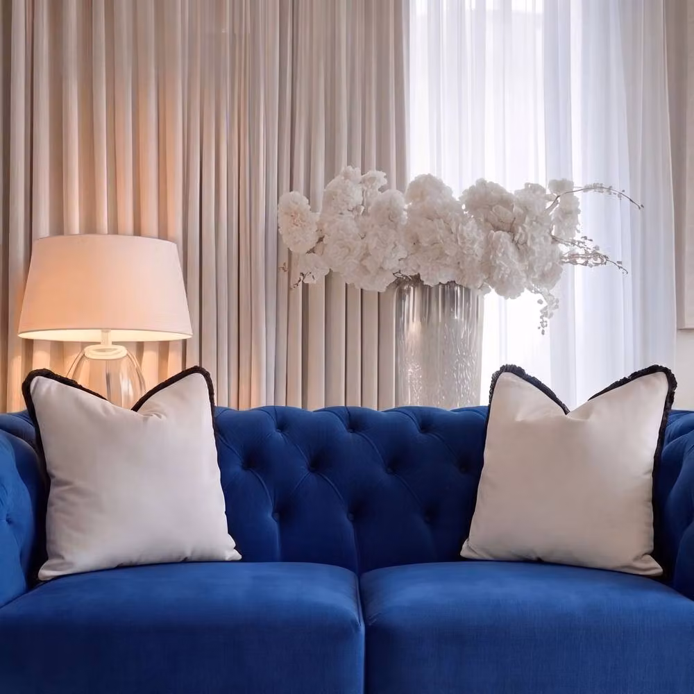 Sofaya Monaco 2 Seater Chesterfield Velvet Sofa in Blue – 4