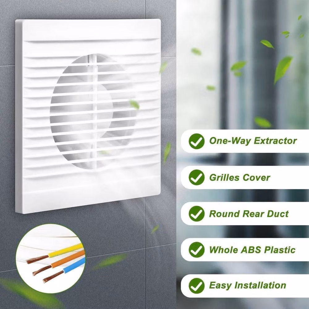 NESTLUNE 4 Inch Ventilation Extractor Exhaust Fan in White – 2