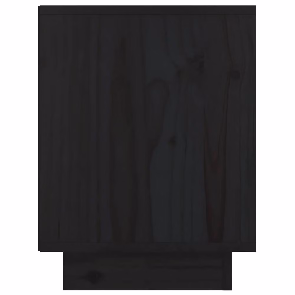 Berkfield Home Elegant Bedside Cabinets, Set of 2, Black Solid Pine Wood, W/D/H: 40 x 30 x 40 cm – 4