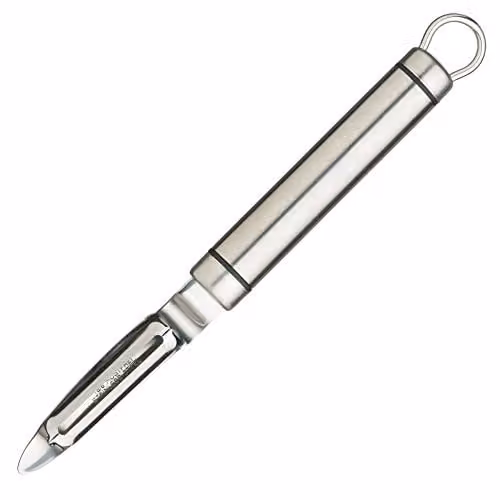 KitchenCraft Professional Stainless Steel Swivel Potato Peeler, Silver