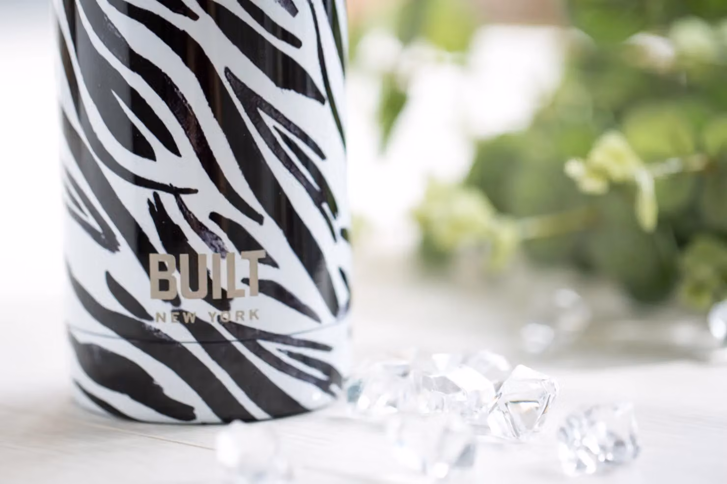 Built NY White Zebra Vacuum Insulated Stainless Steel Water Bottle, 500 ml – 3