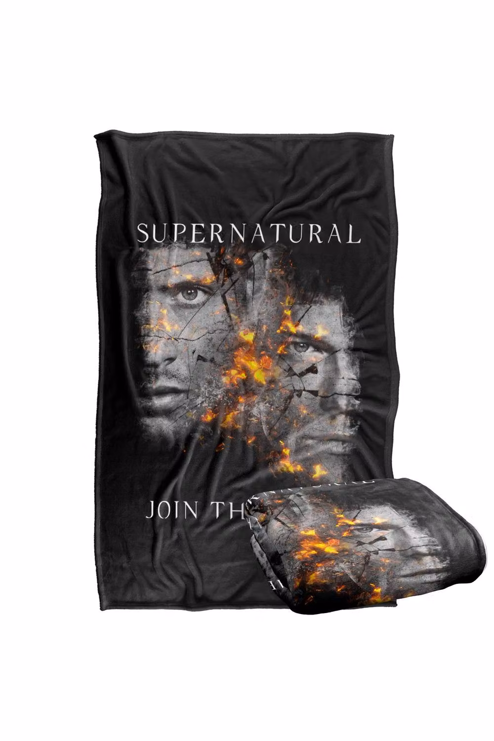 LOGOVISION Supernatural Sam Dean Cracking Portraits Super Soft Fleece Throw Blanket, Multicolour, W: 91 x D: 147 cm – 7