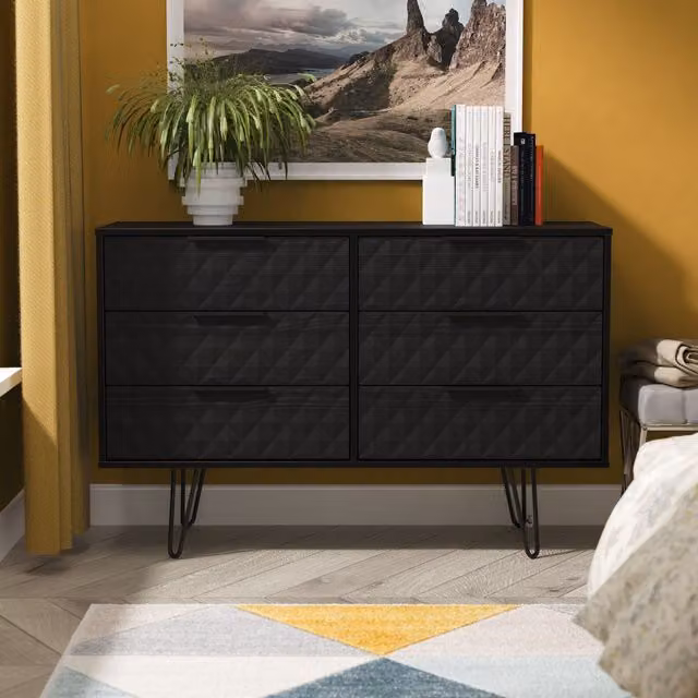 2 U Islay 6 Drawer Midi Chest in Black – 1