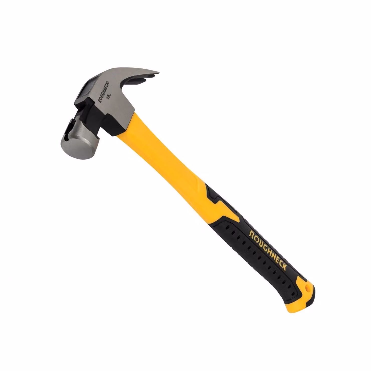 Roughneck Forged Steel Claw Hammer with Yellow Fibreglass Shaft – 2