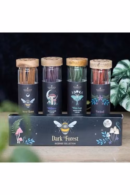 KDMD Set of 3 Dark Forest Fruity and Floral Incense Stick Packs in Black – 2