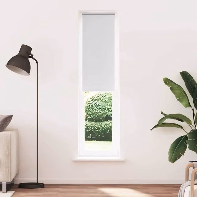 Berkfield Home White Blackout Roller Blind, Thermal Insulating Polyester Fabric, W: 50 cm, H: 230 cm