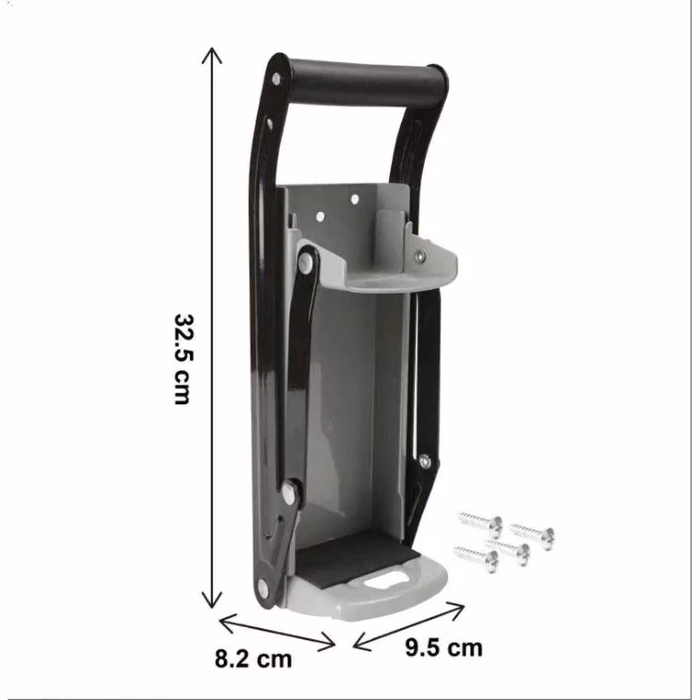FLAVORA Wall Mounted Metal Beer Tin Can Crusher for 500ml Cans, Multicolour, W: 100 cm, H: 15 cm – 2