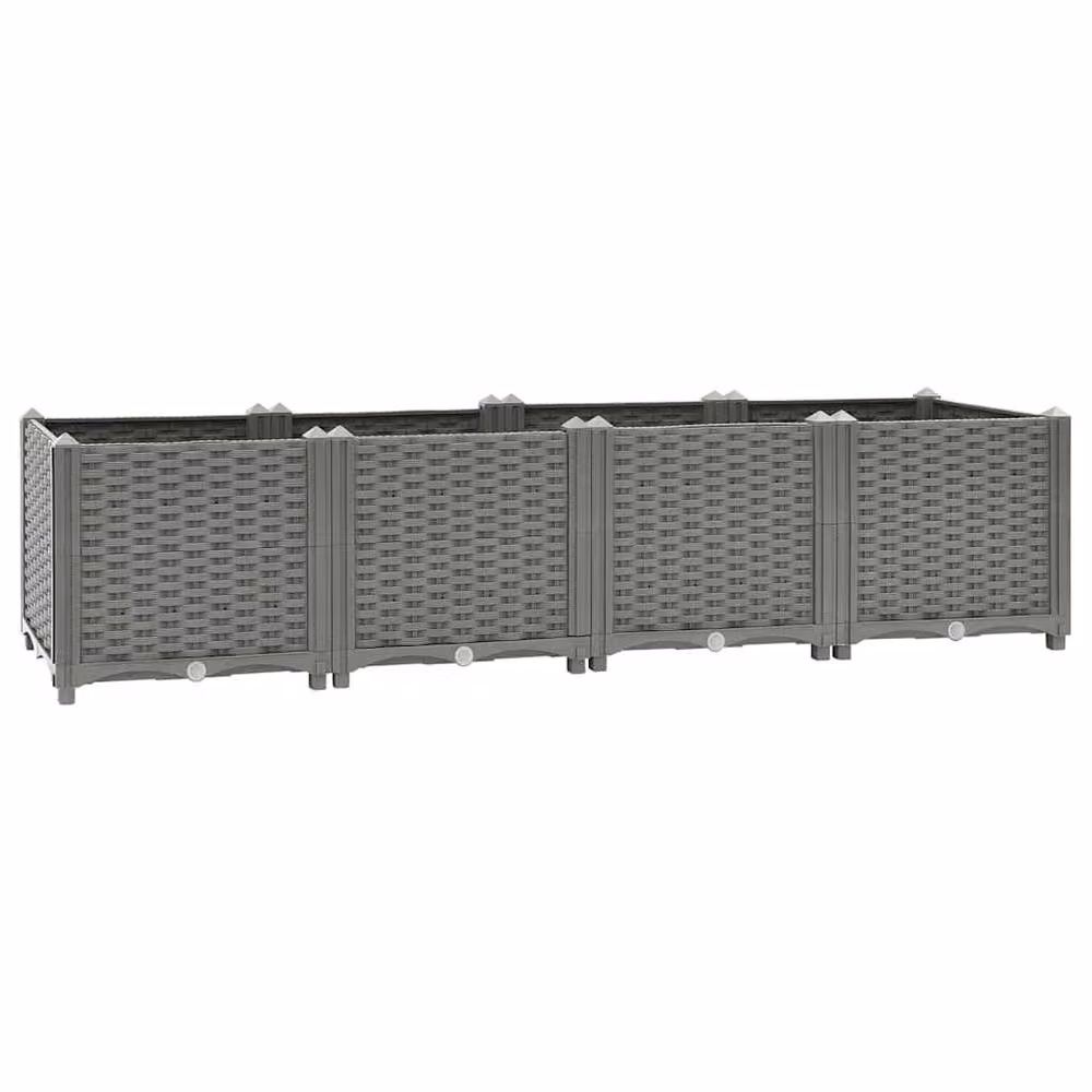 Berkfield Home Grey Polypropylene Raised Bed W/D/H: 160 x 40 x 38 cm – 2