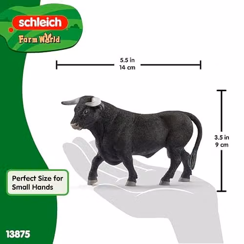 Schleich Farm World Black Bull Toy Figurine – 4