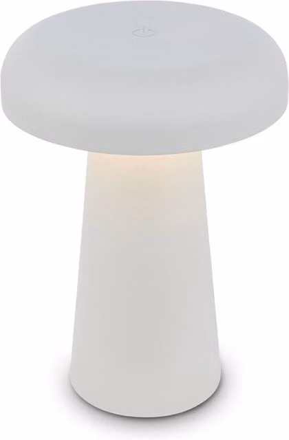 Briloner Rechargeable Dimmable LED Table Lamp with Touch Control, Light Grey, H x W x D: 17 x 12 x 12 cm